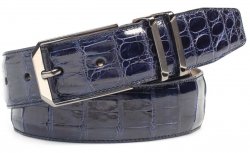 Mezlan AO11115 Blue Genuine Crocodile Belt.