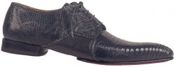 Mauri "Dolce Vita" 1180 Dark Grey Genuine Tejus Lizard / Calf Shoes