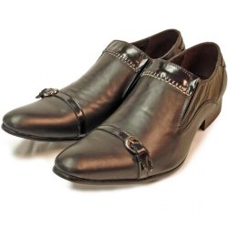 Fiesso Brown Genuine Leather Loafer Shoes FI6482