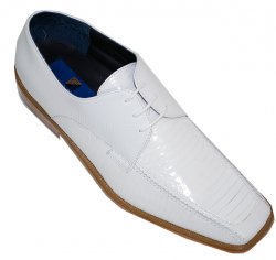 Giorgio Brutini White Genuine Snake Skin Shoes 173596