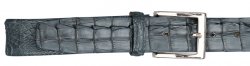 Fennix Dark Grey All-Over Genuine Crocodile Hornback Belt