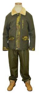G-Gator Genuine Leather / Wool Military Jacket 19001