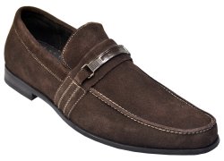 Stacy Adams "Carville" Chocolate Brown Suede Loafer Shoes 24889