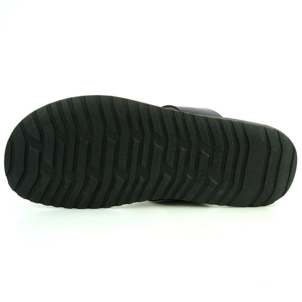 FI4048 Black Leather Encore sandals - under view