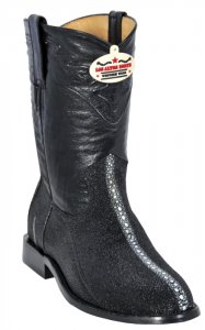Los Altos Black Genuine Roper Stingray Rowstone Cowboy Boots 801105