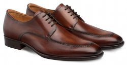 Mezlan "Coventry" Cognac Genuine Calfskin Apron Toe Oxford Shoes 9204.