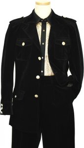 Pronti Black Corduroy Suit BP5924
