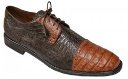 Los Altos Cognac / Brown Genuine Crocodile / Lizard Shoes 1ZV093703
