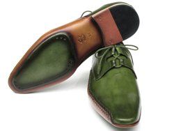 Green Genuine Leather Ghillie Lacing Shoe