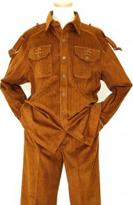 Prestige Rust 2PC 100% Cotton Corduroy Outfit COR-106