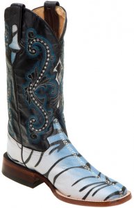 Ferrini Ladies 90593-21 Tiger Blue Stingray Print Boots