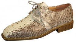 Giorgio Brutini "Slaton" Undyed Natural Genuine Snakeskin Shoes 15522