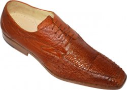 Belvedere "Tunisi" Brandy Genuine Crocodile/Ostrich Shoes