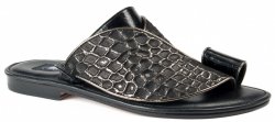 Mauri "1622/2" Black / Peltro Genuine Karung / Phil Platform Sandals.