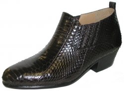 Giorgio Brutini "Jarrett" Brown Genuine Snakeskin Boots 15064