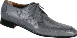 Mauri "Club" 1000 Grey Ostrich/Ostrich Leg Shoes
