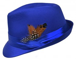Xtreme Stylz Royal Blue Fedora Dress Hat FD307