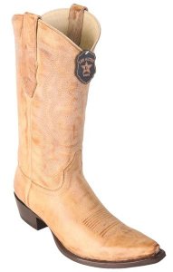 Los Altos Honey Genuine Vintage Leather Snip Toe Cowboy Boots 943651