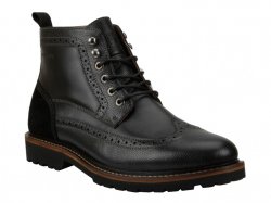 G.H.Bass & Co "Elmwood" Black / Black Genuine Leather Wingtip Boots