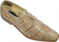 Giorgio Brutini Taupe Alligator Print Shoes 210039