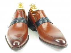 Carrucci Whisky Genuine Calf Skin Leather Loafer Shoes KS479-601.