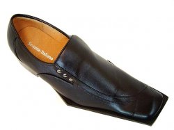 Sevasta Italiano Black Hand Burnished Leather Shoes #1332