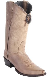 Los Altos Pomex Genuine Grisly Leather Snip Toe Cowboy Boots 942709