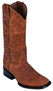 Ferrini Ladies 82693-10 Brown Genuine Cowhide Leather S-Toe Cowboy Boots.