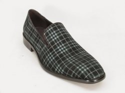 Carrucci Plaid Leather Loafers KS259-330