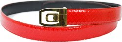 Giorgio Brutini Red Genuine Snake Skin Belt