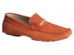 Bacco Bucci "Elio" Mango Genuine Colorful English Suede Loafer Shoes