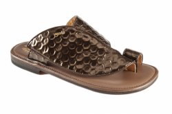 Mauri 1951/8 Brown Genuine Homer / Fabric Sandals.
