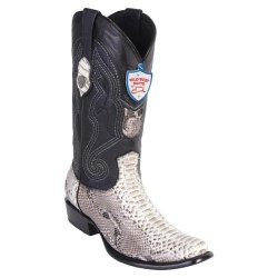 Wild West Natural Genuine Python Dubai Toe Cowboy Boots 2795749