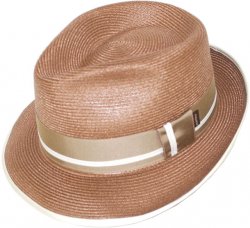 Stetson Brown "Tehachapi Loop" 100% Panama Dress Hat