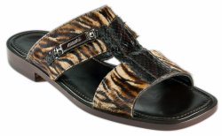Mauri " Testa " 1450/3 Brown / Beige Genuine Whips / Pony Maculated Sandals.