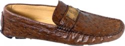 Mauri "Saville Row" 9167 Kango Tabac Ostrich Loafer Shoes