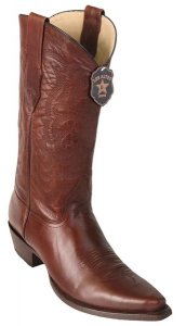 Los Altos Brown GenuinePull Up Leather Snip Toe Cowboy Boots 943807