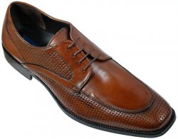 Giorgio Brutini Tan Genuine Leather Perforated Oxford Shoes 249894