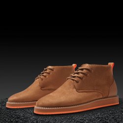 Tayno "Sonoran" Camel Vegan Suede Lace-Up Desert Chukka Sneaker Boots