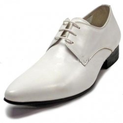 Encore By Fiesso White Genuine Italian Calf Leather Shoes FI3048