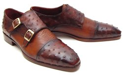 Brown & Tobacco double monk strap shoe
