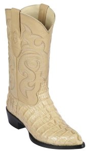 Los Altos Oryx Genuine Caiman Tail Snip Toe Cowboy Boots 990111