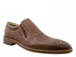 Giorgio Brutini "Rentere" Rust Wingtip Genuine Leather Loafer Shoes 24933