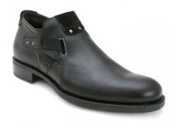 Bacco Bucci "Llorente" Black Genuine Soft Italian Calfskin Boots with Stylish Side Strap