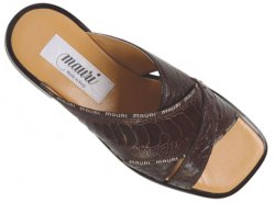 Mauri "1583" Sport Rust Genuine Ostrich Sandals