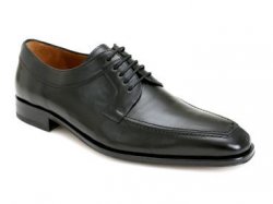 Mezlan "Hundley II" Black Classic Apron Toe Genuine Calfskin Shoes 12801