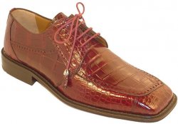 Ferrini 206/151 Burgundy Genuine Alligator Shoes