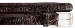 Belvedere 1999 Brown All-Over Genuine Hornback Crocodile Belt.