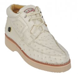 Los Altos Winterwhite Genuine All-Over Ostrich Casual Shoes ZA060304