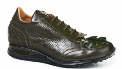 Mauri "Native" 8573 Olive Genuine Hornback / Patent Leather Sneakers